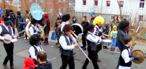 Die Fishermen's Dixieband auf dem Züchle in Gemünden am Main am 02.03.2019